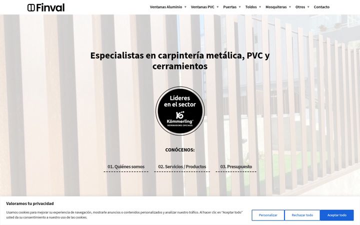 Screenshot of finval.es