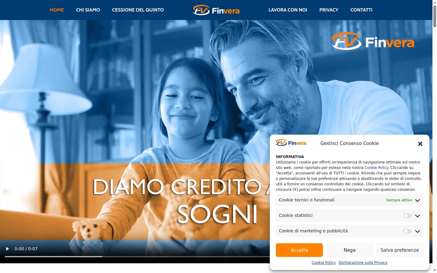 Screenshot tal-banner tal-kunsens muri qabel kwalunkwe interazzjoni