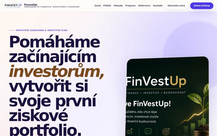 Screenshot of finvestup.cz