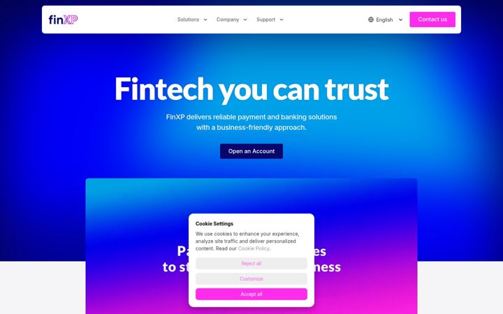 Screenshot of finxp.com