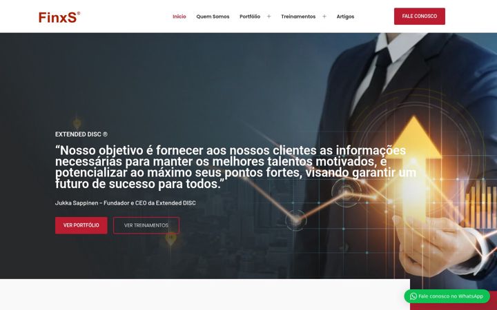 Screenshot ta' finxs.com.br