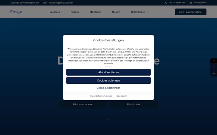 Screenshot of finyo.de