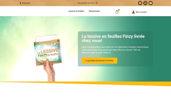 Screenshot of finzy-shop.com