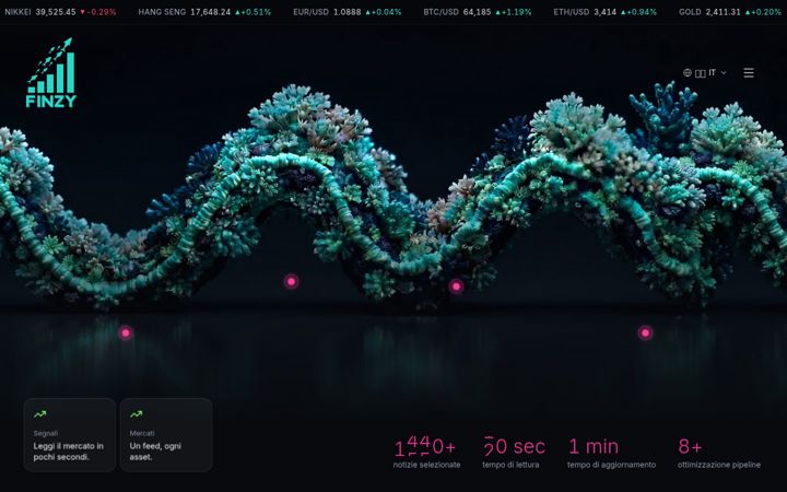 Screenshot of finzyapp.com
