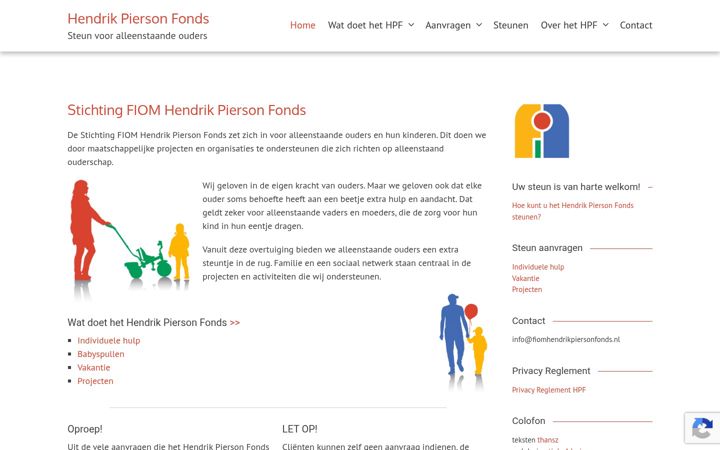Screenshot of fiomhendrikpiersonfonds.nl