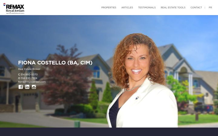 Screenshot of fionacostello.com