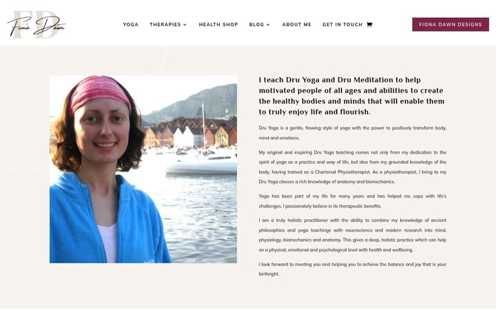Screenshot of fionadawn.co.uk