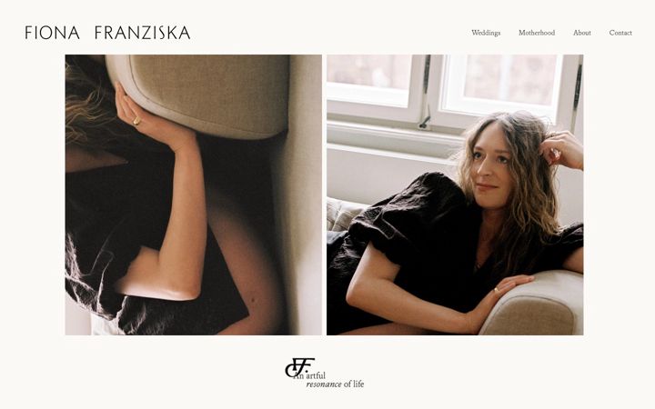 Screenshot of fionafranziska.com