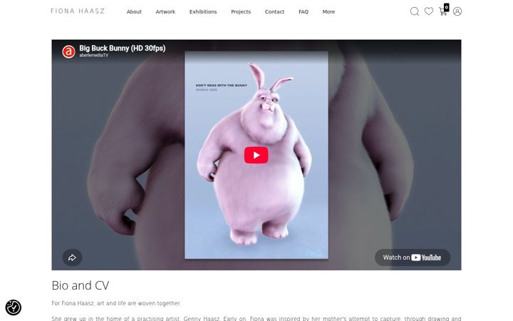 Screenshot of fionahaasz.art