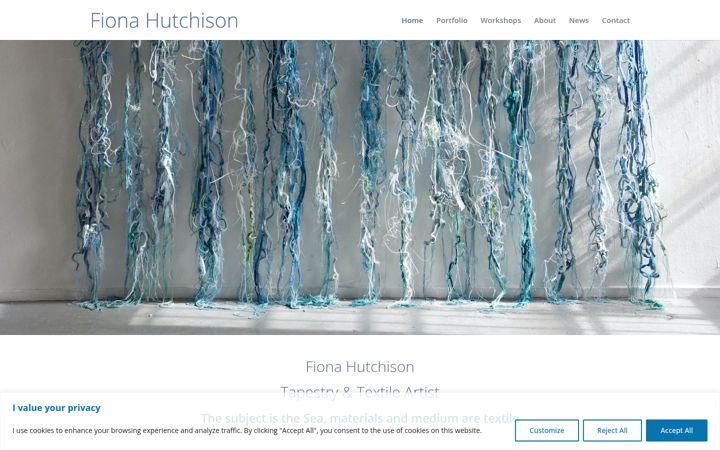 Screenshot of fionahutchison.co.uk