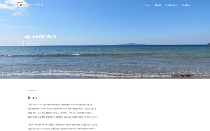 Screenshot of fionakiely.com