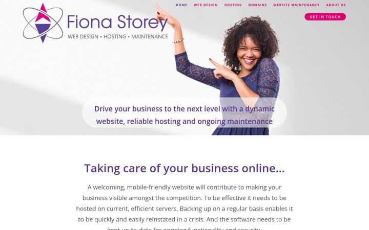 Screenshot of fionastorey.uk