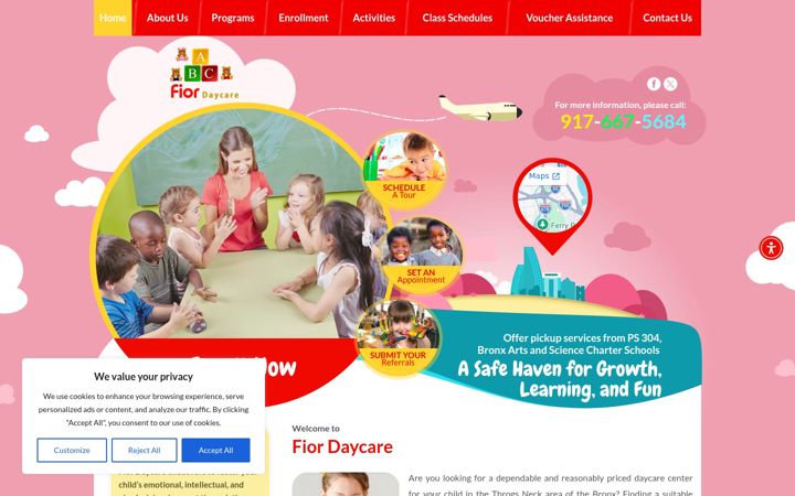 Screenshot of fiordaycareny.com