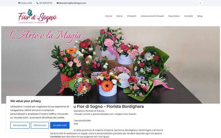 Screenshot of fiordisogno.com