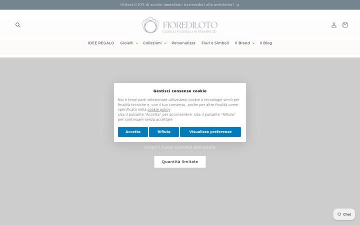 Screenshot of fioredilotogioielli.com