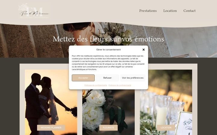Screenshot of fioredimatrimoniu.fr