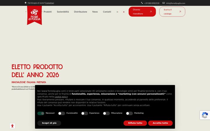 Screenshot of fioredipuglia.com