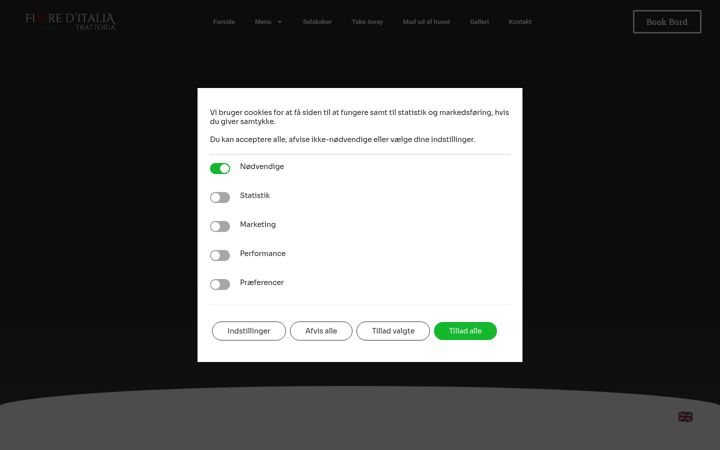 Screenshot of fioreditalia.dk