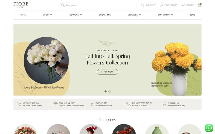 Screenshot of fioredubai.com