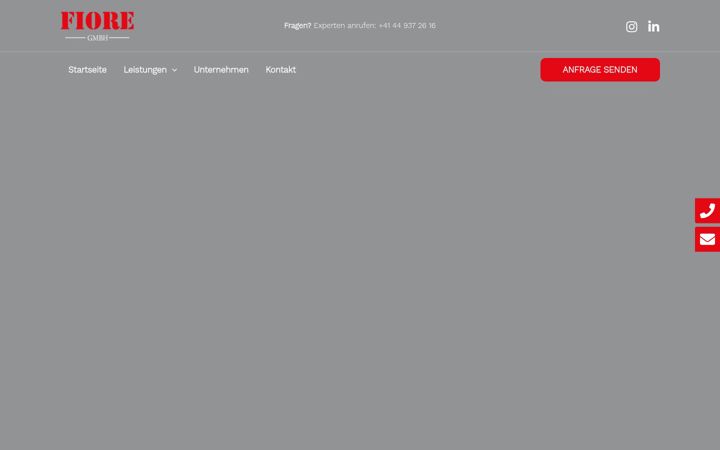 Screenshot of fioregmbh.ch