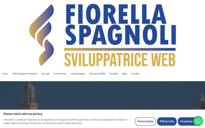 Snímek obrazovky fiorellaspagnoli.it