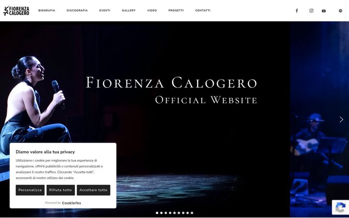 Screenshot ta' fiorenzacalogero.it