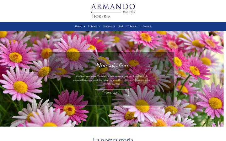 Screenshot of fioreriaarmando.com