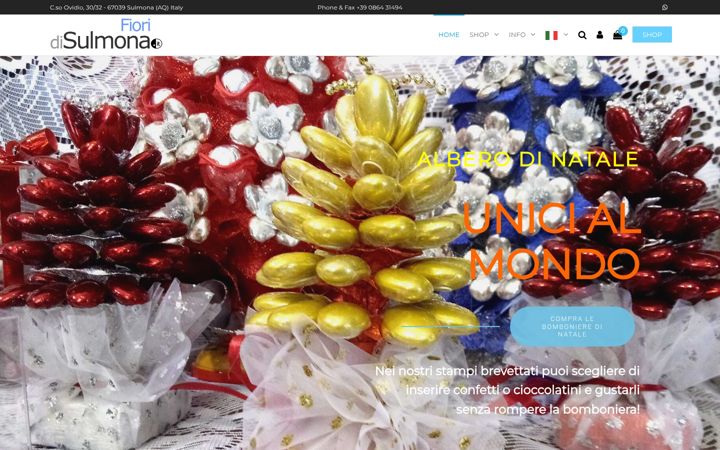 Screenshot di fioridisulmona.it