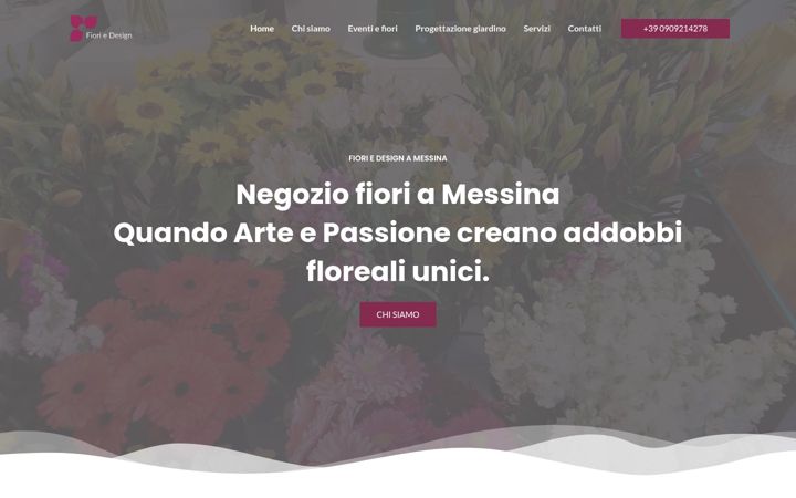 Screenshot of fioriedesignmessina.it