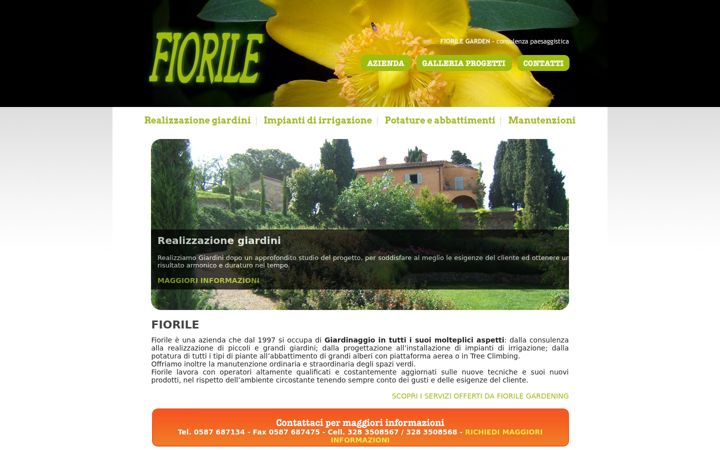 Screenshot di fiorilegarden.it