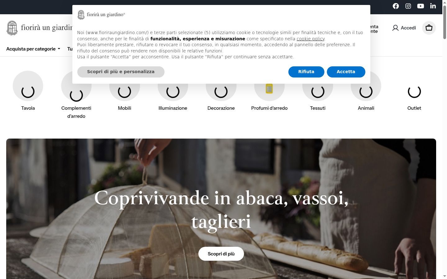 Sutikimo reklamjuostės, rodytos prieš bet kokią sąveiką, ekrano kopija