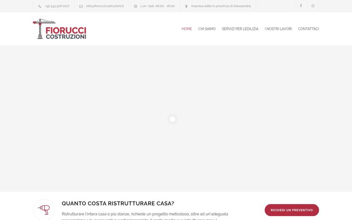 Screenshot of fioruccicostruzioni.it