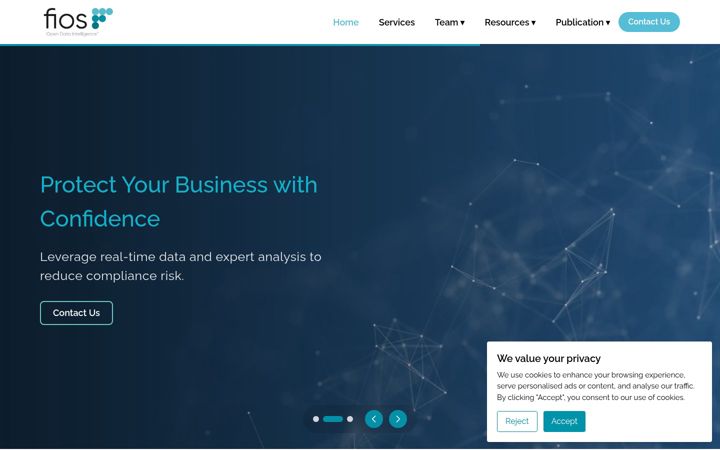 Screenshot of fioscompliance.com