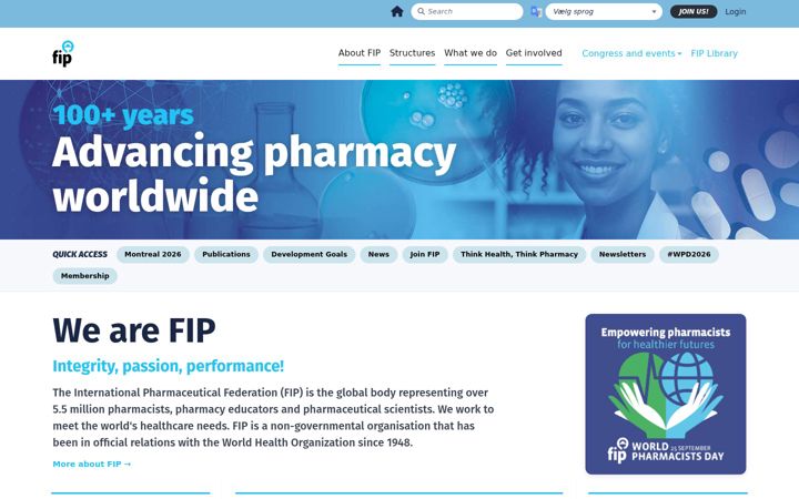 Screenshot of fip.org