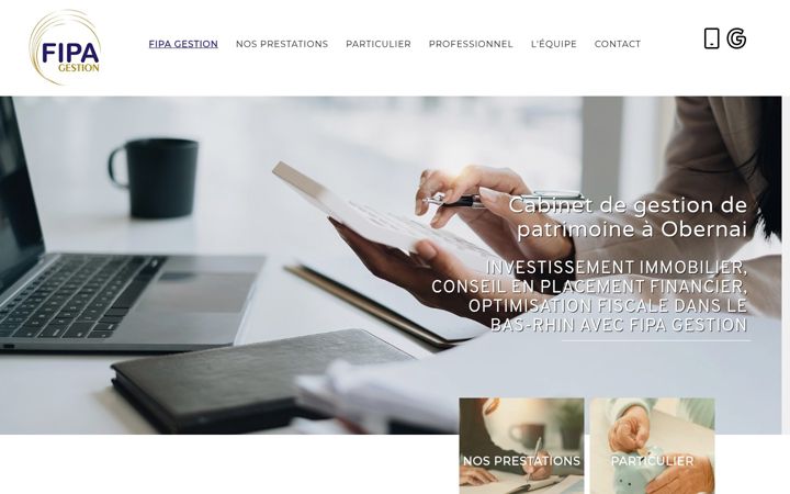 Screenshot of fipagestion.fr