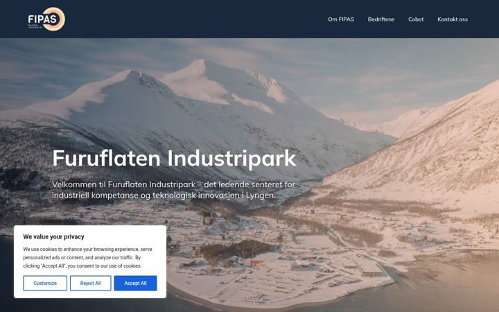Screenshot of fipas.no