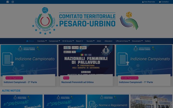 Screenshot of fipavpesaro.it