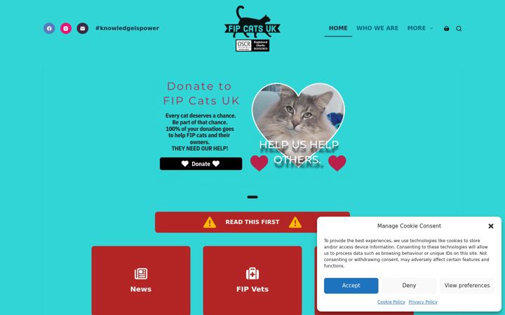 Screenshot of fipcatsuk.com