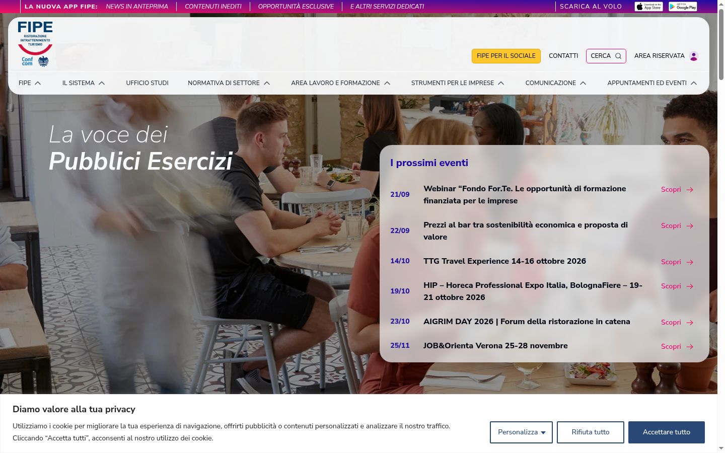 Sutikimo reklamjuostės, rodytos prieš bet kokią sąveiką, ekrano kopija