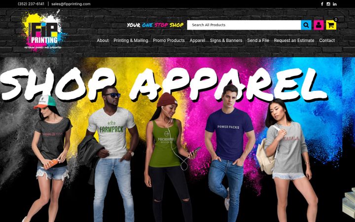 Screenshot of fipprinting.com