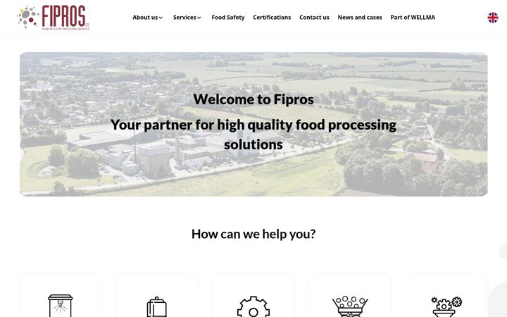 Screenshot of fipros-as.com