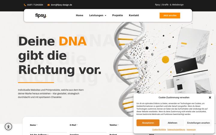 Screenshot of fipsy-design.de