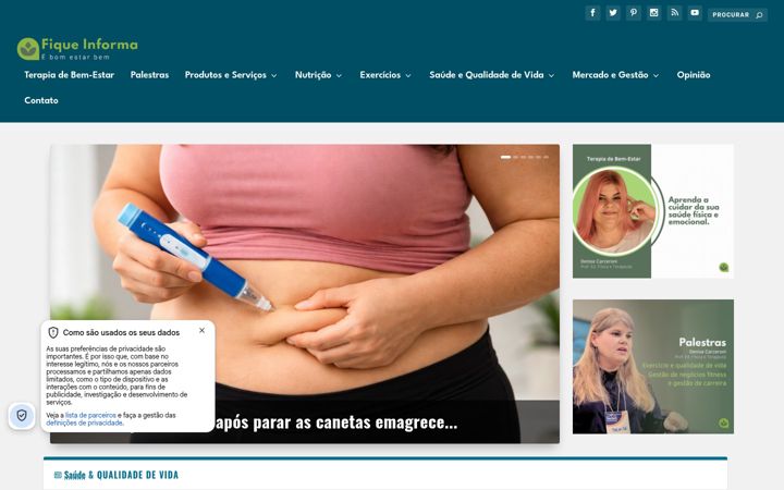 Screenshot of fiqueinforma.com