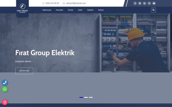 Screenshot of firatgroupelektrik.com