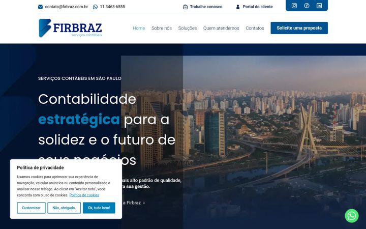 Screenshot of firbraz.com.br