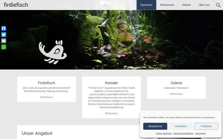 Screenshot of firdiefisch.at