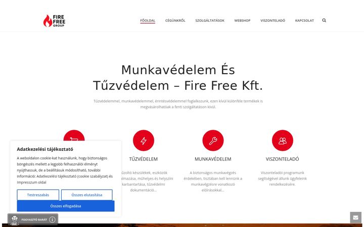 Screenshot of fire-free.hu