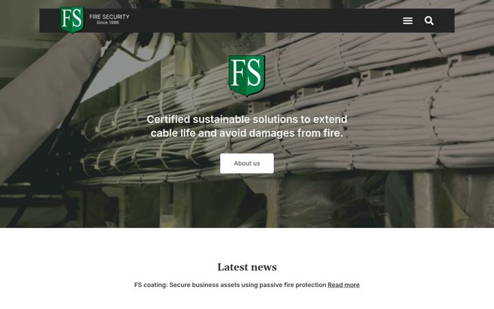Screenshot of fire-security.com