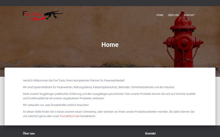Screenshot of fire-tools.de