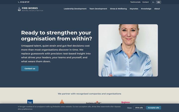 Screenshot of fire-works.dk